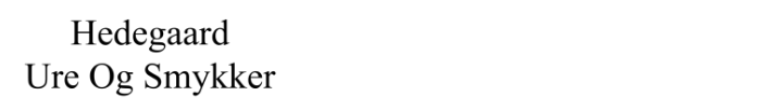 Hedegaard Ure & Smykker logo