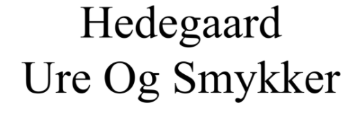 Hedegaard Ure & Smykker